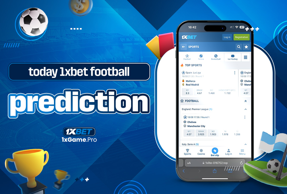 today 1xbet football prediction